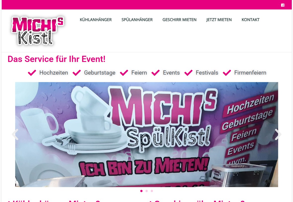 Website von Michi's Kistl – Referenz von BeeCaso